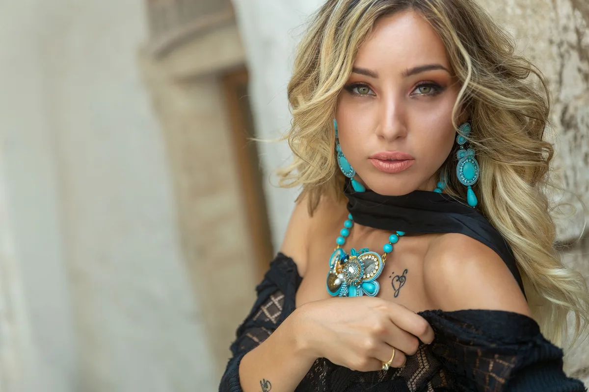 گوشواره نقره با فیروزه نیشابور